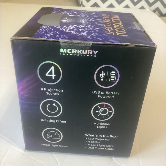 Merkury Innovations Multiglow Galaxy Night Light LED Lightshow Projector - Picture 9 of 13